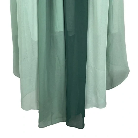 ModCloth Dress XS Wicked Elphaba Hi Low Maxi Flowy Whimsical Fairycore Ren Faire - Picture 8 of 10